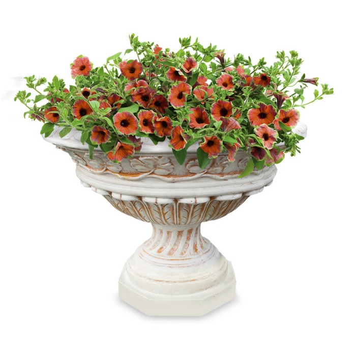 Вазон большой розовый