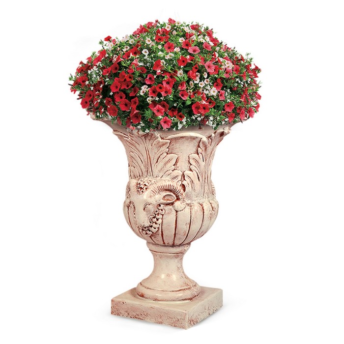 Вазон высокий розовый