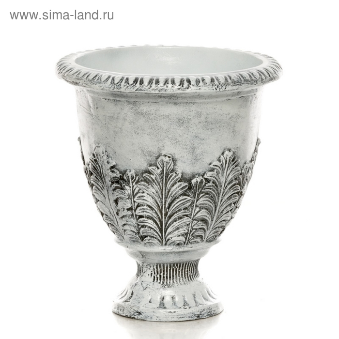 

Вазон С листвой серый