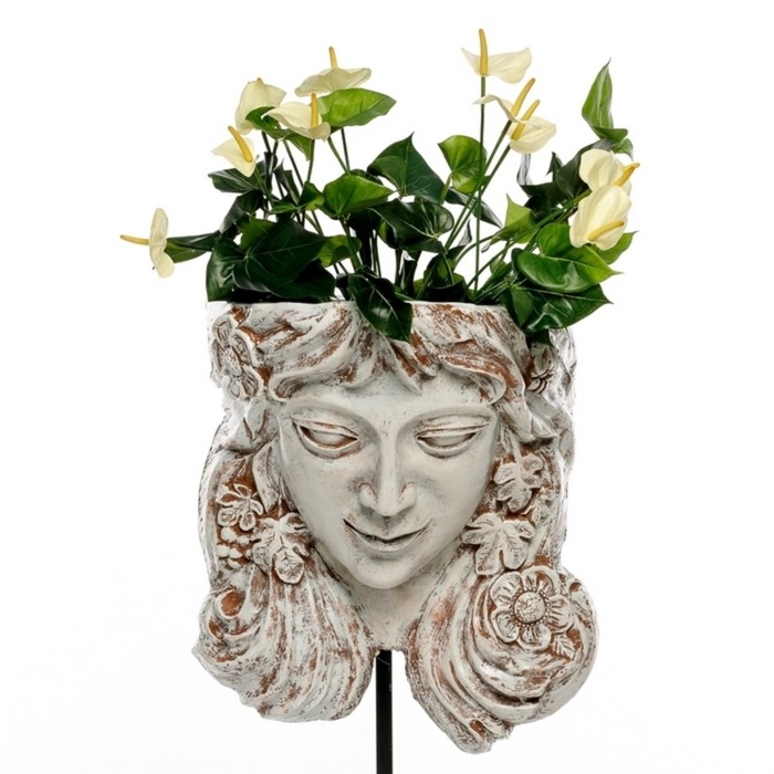 Фигурное кашпо "Марина" розовое