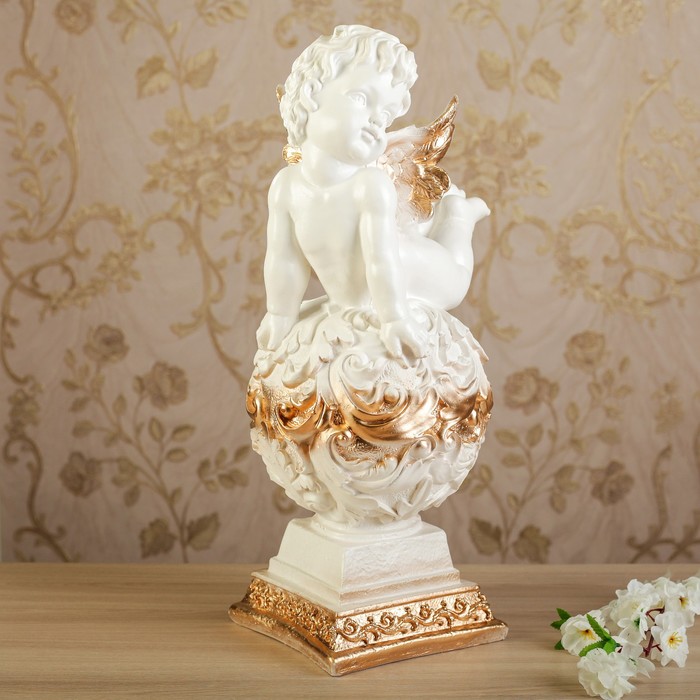 Статуэтка "Ангел Вениамин" позолота, 52 см