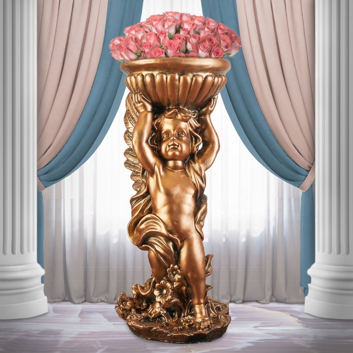 Статуэтка "Ангел с чашей", бронза, 52 см