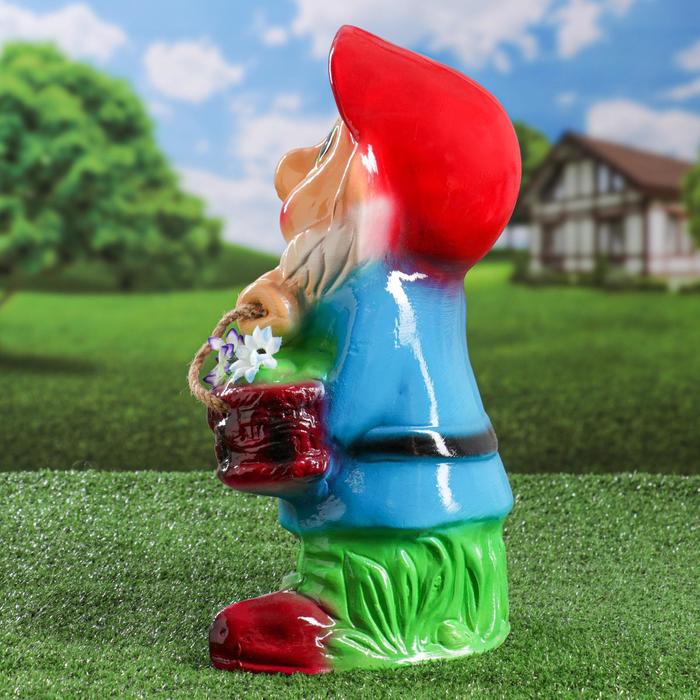Садовая фигура "Гном Сема", микс, 38 см