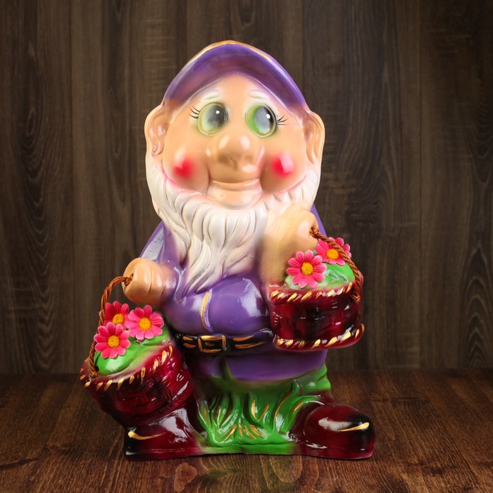 Садовая фигура "Гном Сема", микс, 38 см