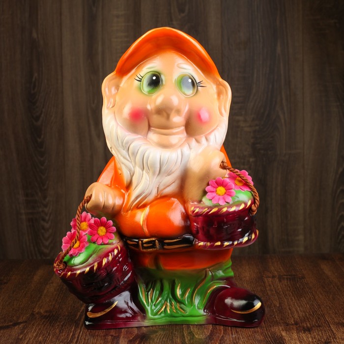 Садовая фигура "Гном Сема", микс, 38 см