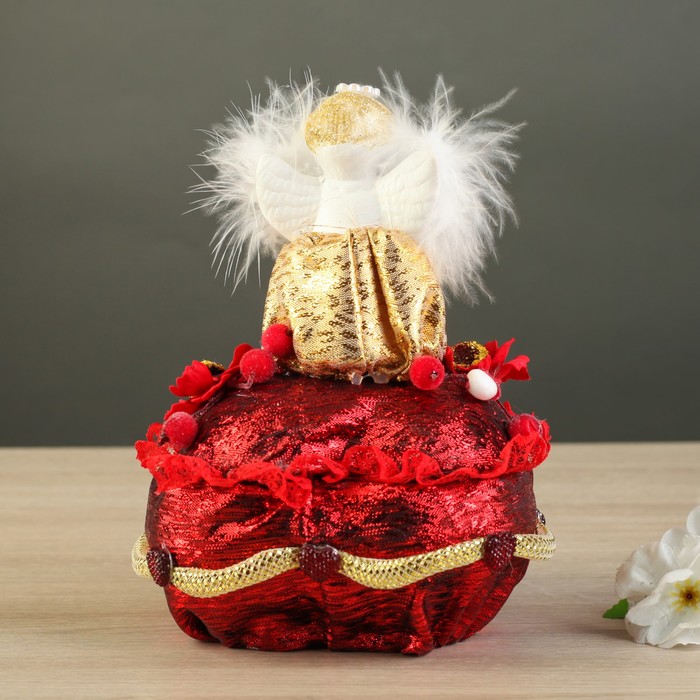 Шкатулка "Ангел" керамическая, с декором, микс