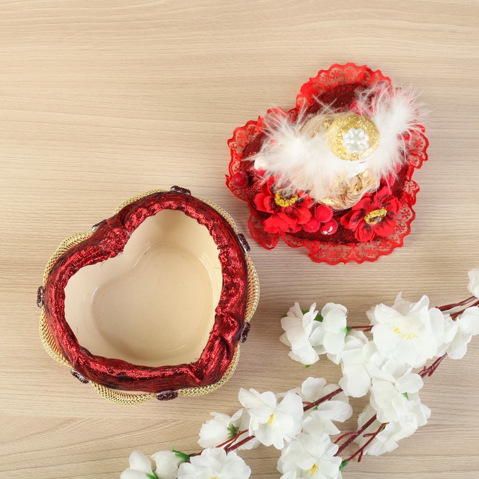 Шкатулка "Ангел" керамическая, с декором, микс