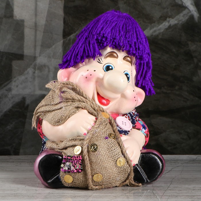 Копилка "Кузя с мешком"