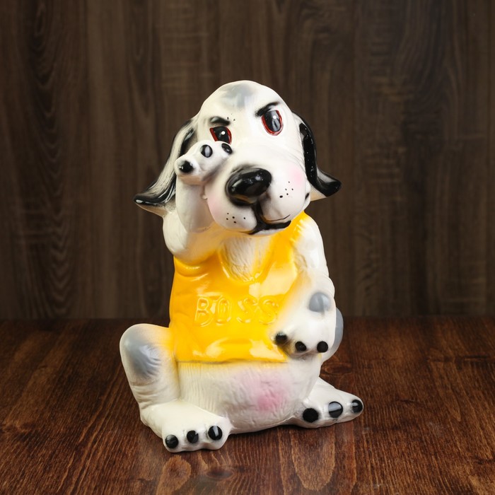 Копилка "Собака Босс", глянец