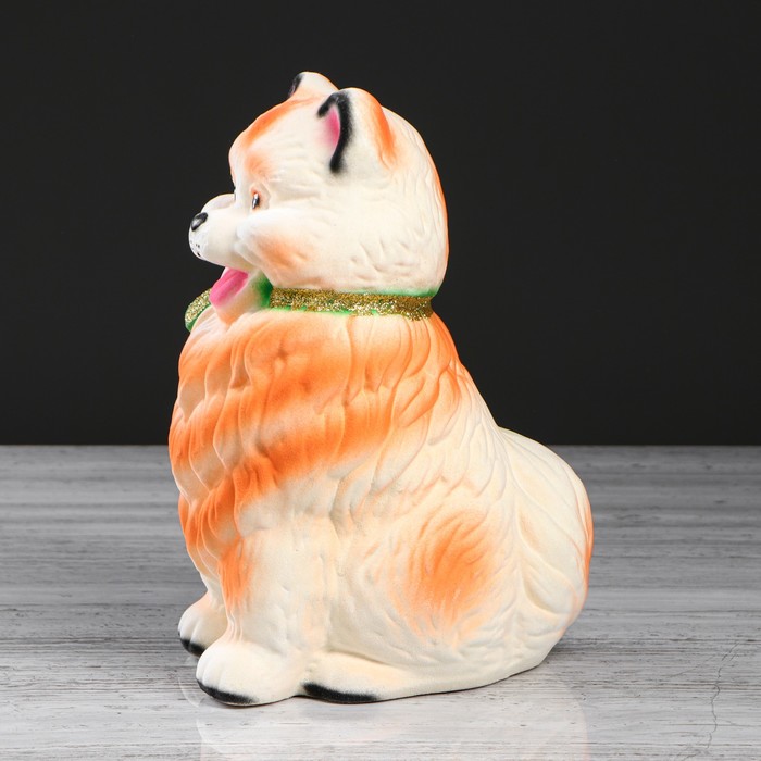 Копилка "Собака Шпиц", флок