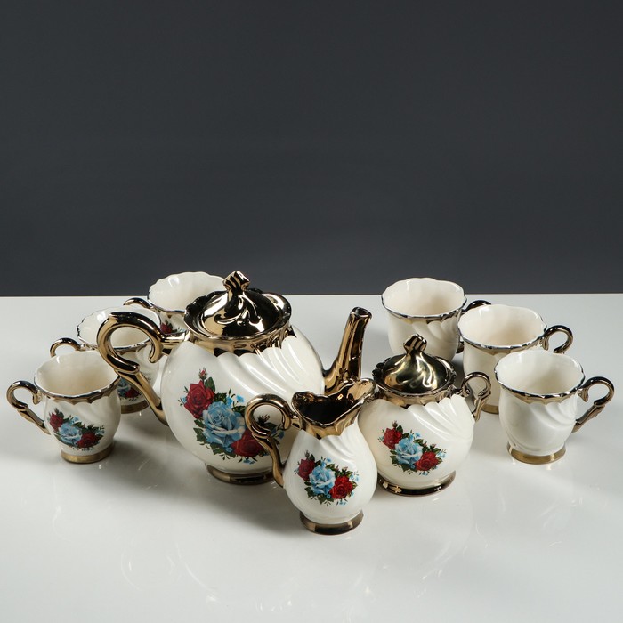 Чайный набор "Орфей", 9 предметов, белый