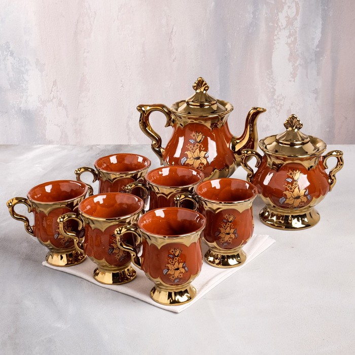 Чайный набор "Валтасар", 8 предметов, шоколад