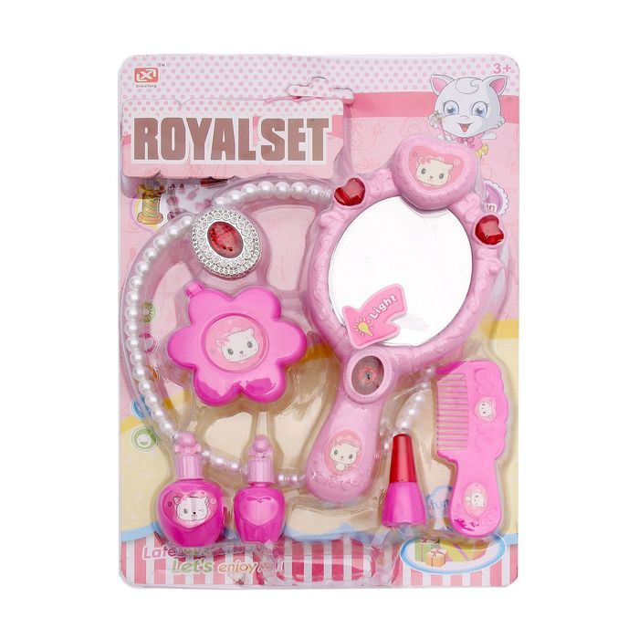 Набор аксессуаров для юной красотки с зеркалом, со световыми и звуковыми эффектами