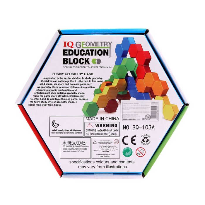Конструктор развивающий IQ GEOMETRY, 24 детали