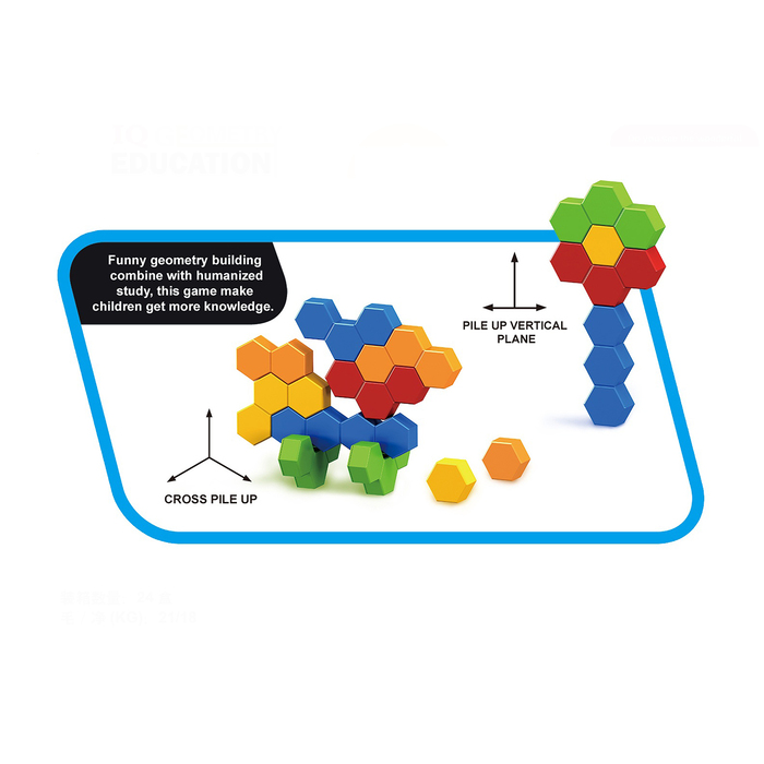 Конструктор развивающий IQ GEOMETRY, 48 деталей