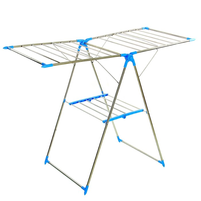 Сушилка для белья напольная 150х60х106 см, нержавеющая сталь, цвет МИКС  УЦЕНКА