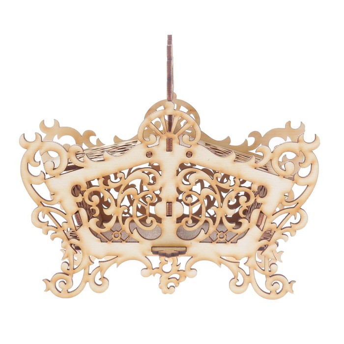 Шкатулка из фанеры для декора "Карета" 18,5х16х8,5 см