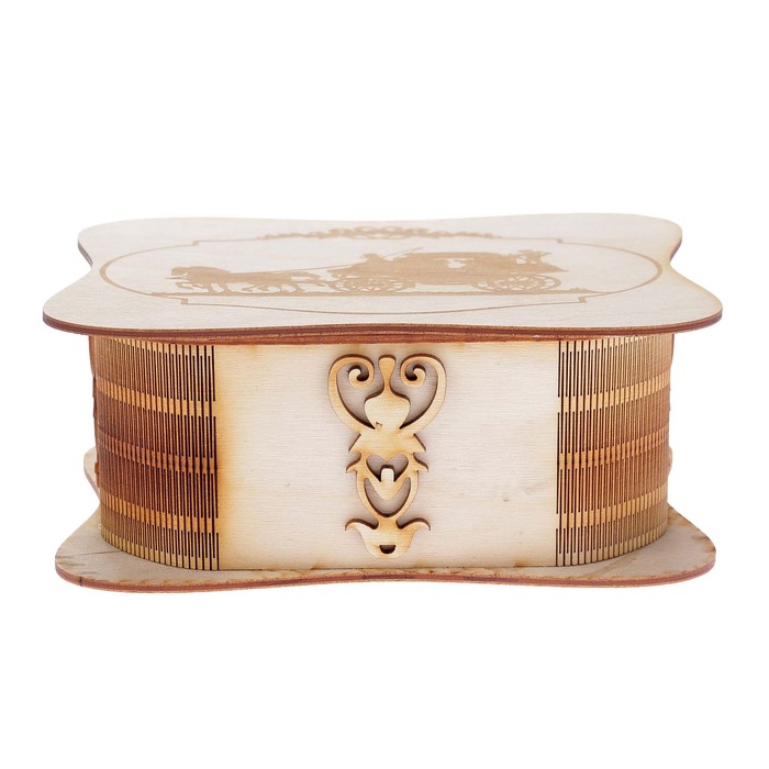 Шкатулка из фанеры "Романтическое путешествие" 20х8х14 см (ШКД 00-21)