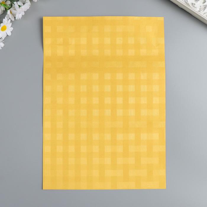 Бумага для творчества фактурная "Переплёт золотой" формат А4