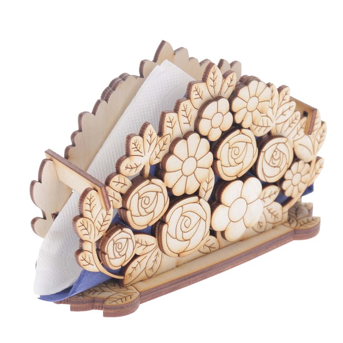 Салфетница "Цветы" 15х10х5,5 см (СД 00-34)