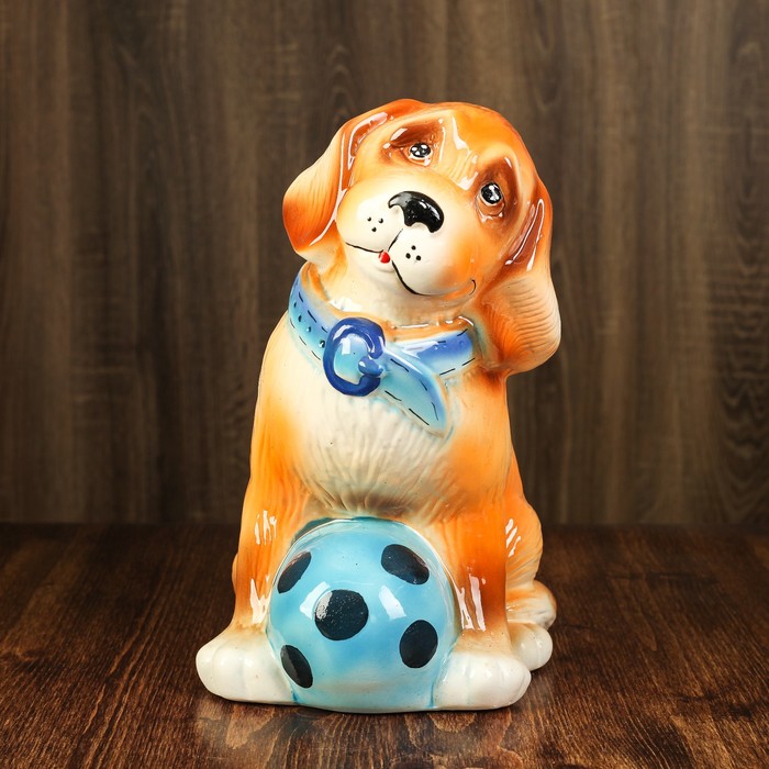 Копилка "Ретривер" глазурь, солнечный