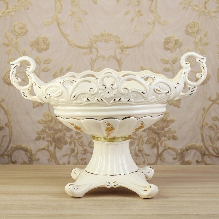 Конфетница "Ладья", белая