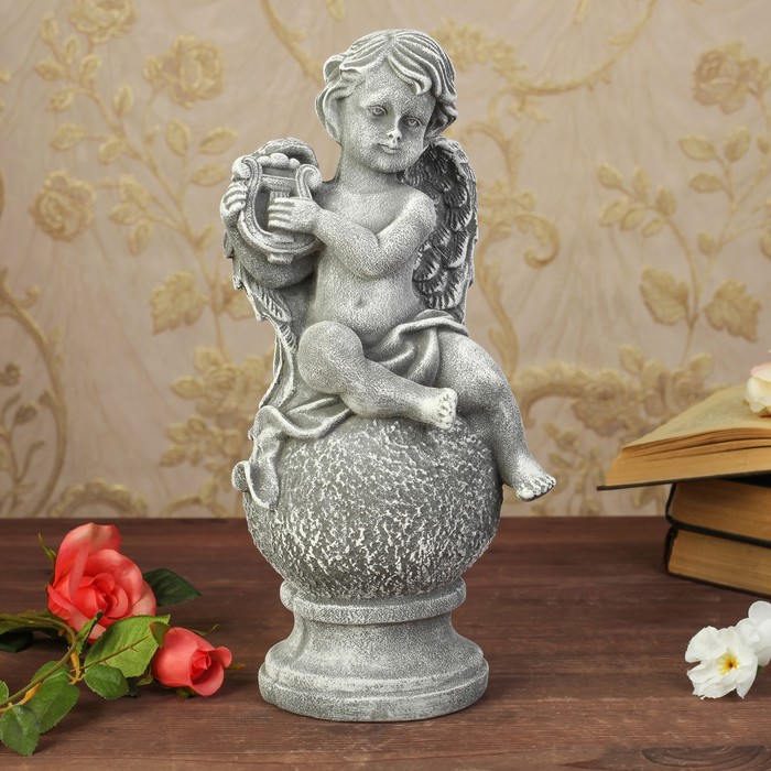 Статуэтка "Арфа" под камень, цвет серый