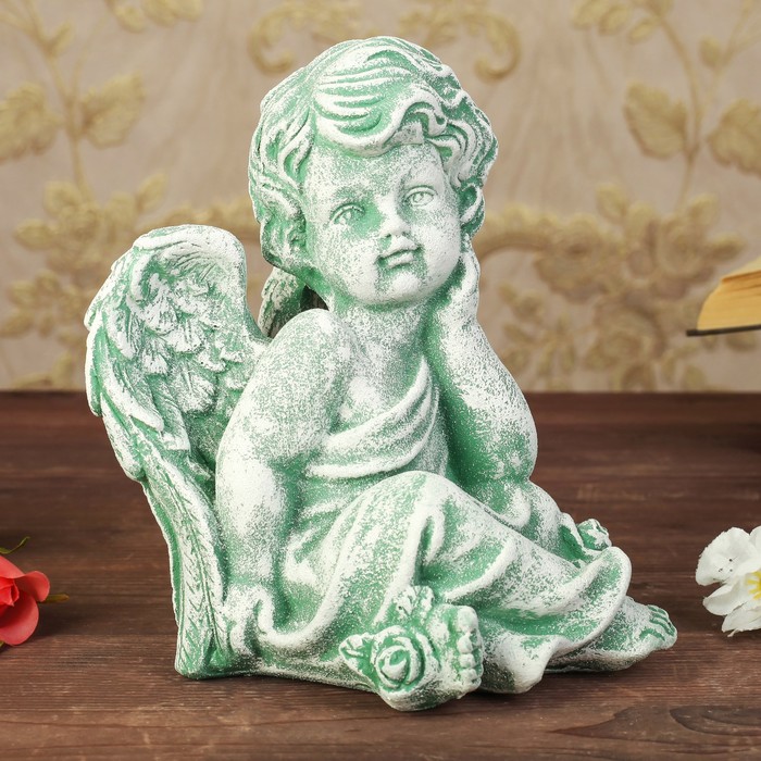 Статуэтка "Матильда" под камень, цвет зелёный