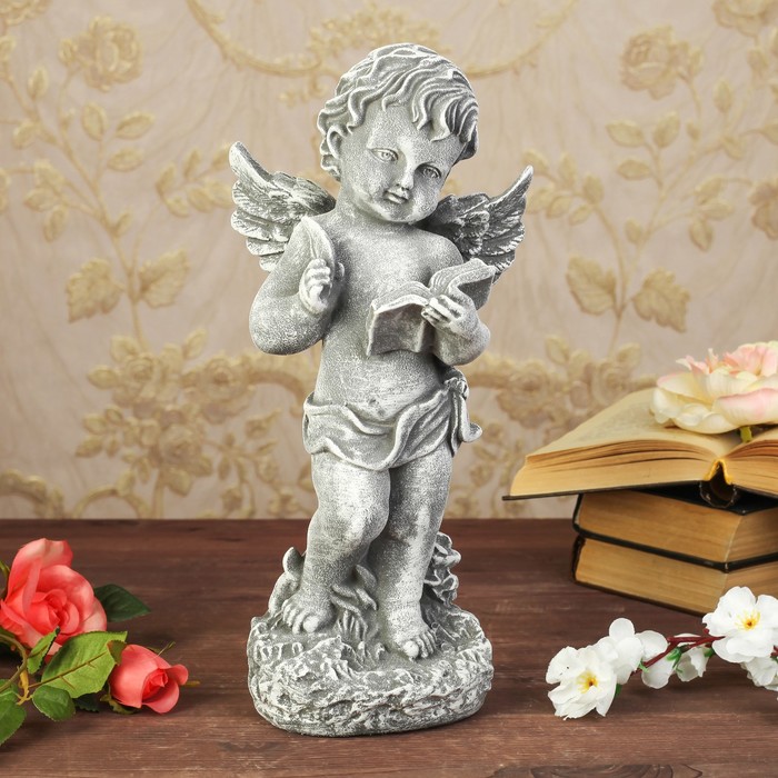 Статуэтка "Писарь" под камень, цвет серый