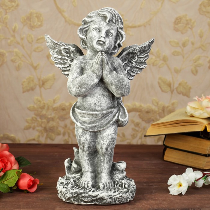 Статуэтка "Умиление" под камень, цвет серый