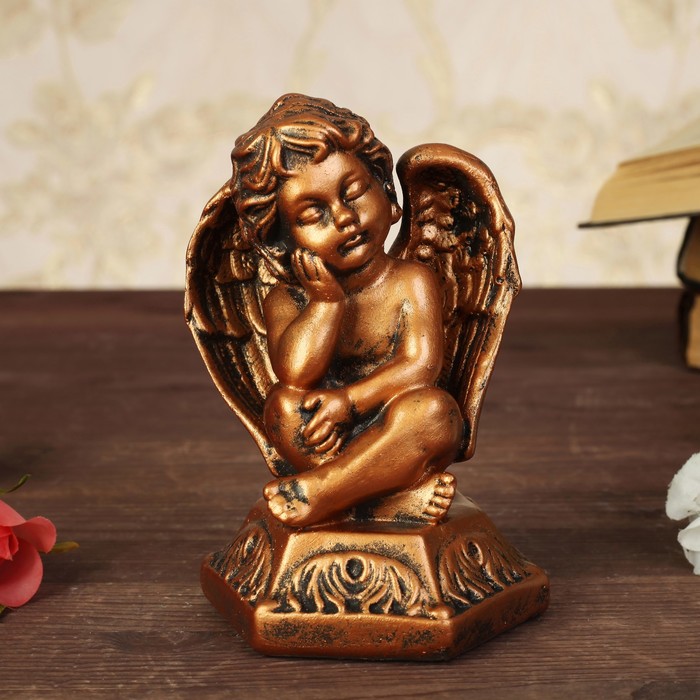 Статуэтка "Ангел малыш" цвет бронзовый