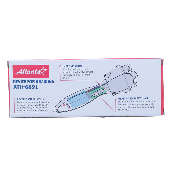 Прибор для плетения косичек ATH-6691, 2 режима, 2 х АА, чёрный