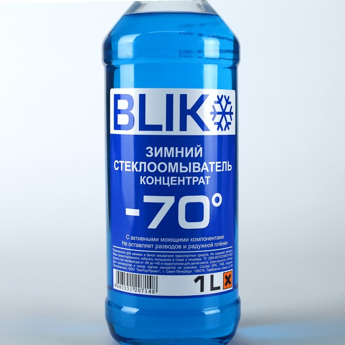 Жидкость в бачок омывателя зимняя BLIK, -70°С, 1 л