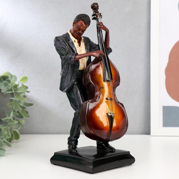 Сувенир полистоун "Джазовый музыкант" 30,5х11х11 см