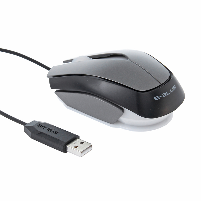 Мышь E-Blue Mood Проводная, черная, 800/1200/1600/2400 DPI, 5кн, USB (EMS633BKAA-IU)