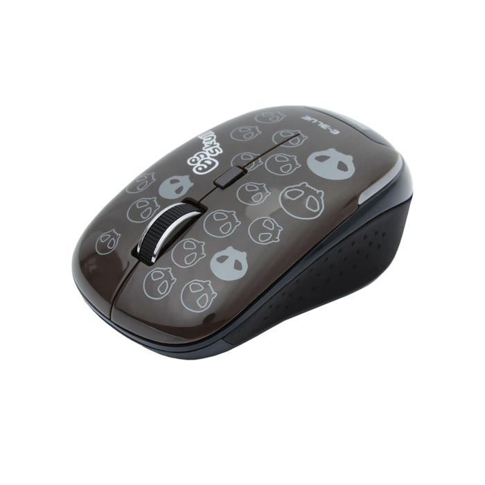 Мышь E-Blue Monster Babe Беспроводная, черная, Blue Wave сенсор, 800/1480 DPI, 6кн, USB