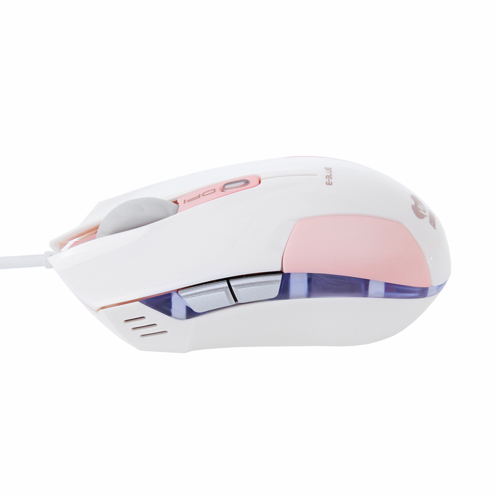 Мышь E-Blue Cobra Type.S Проводная, розовая, игровая, 400/800/1620 DPI, 6кн, USB
