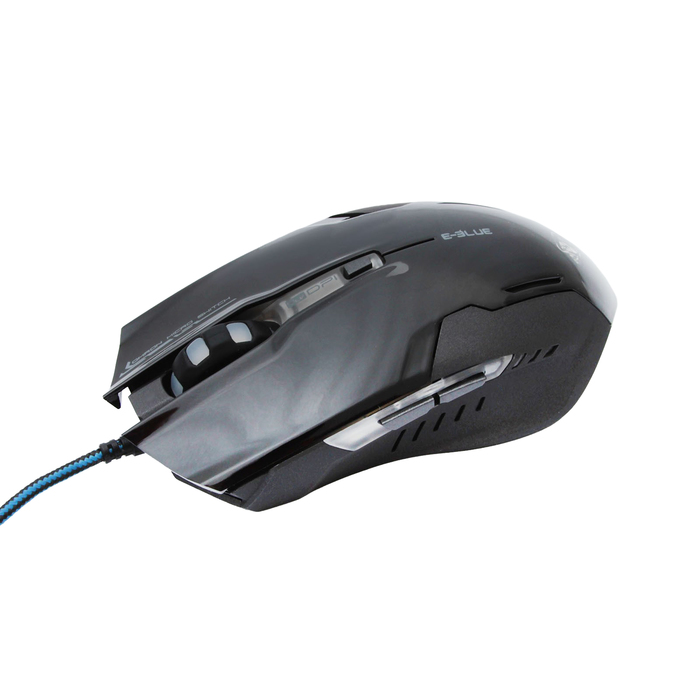 Мышь E-Blue Auroza Type-G Проводная, черная, игровая, 500/1000/2000/3000 DPI, USB, 6кн