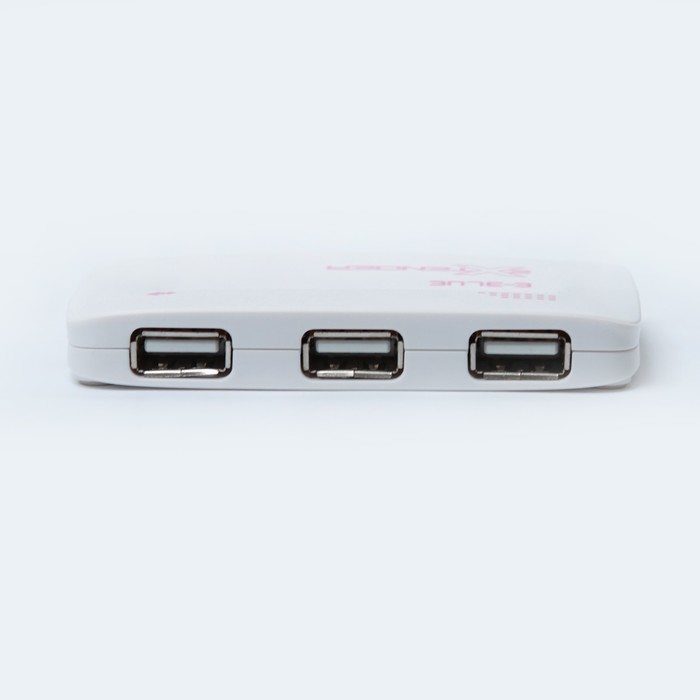 Картридер + хаб E-Blue Extender красный, (Чтение карт форматов: SD, MS, M2, T-flash