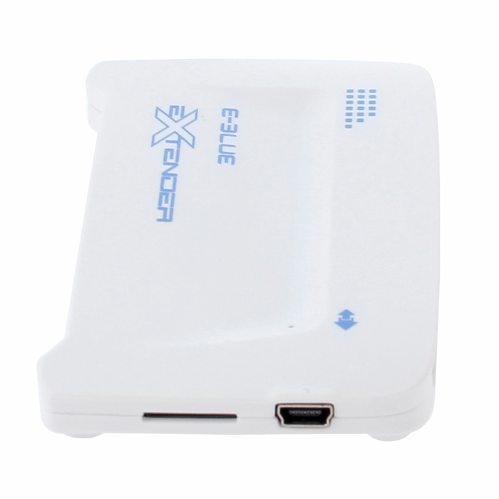 Картридер + хаб E-Blue Extender синий, (Чтение карт форматов: SD, MS, M2, T-flash