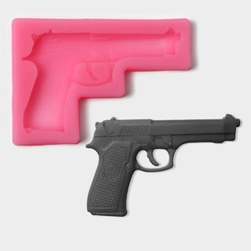 Молд силиконовый «Пистолет», 11×7,5×1 см, цвет МИКС Ош