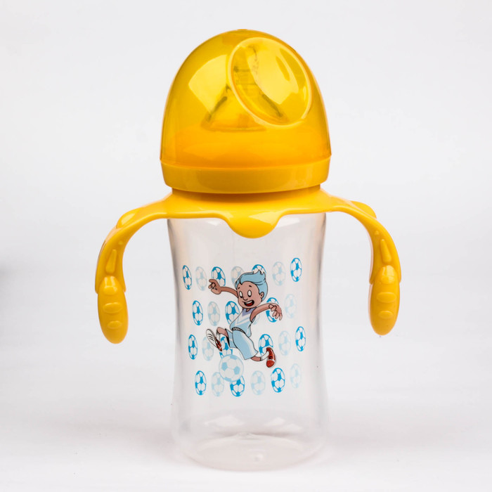 Бутылочка для кормления с ручками, 300 мл, от 0 мес.