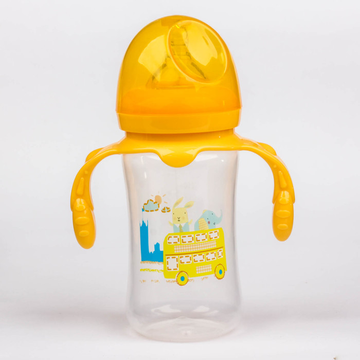 Бутылочка для кормления с ручками, 300 мл, от 0 мес.