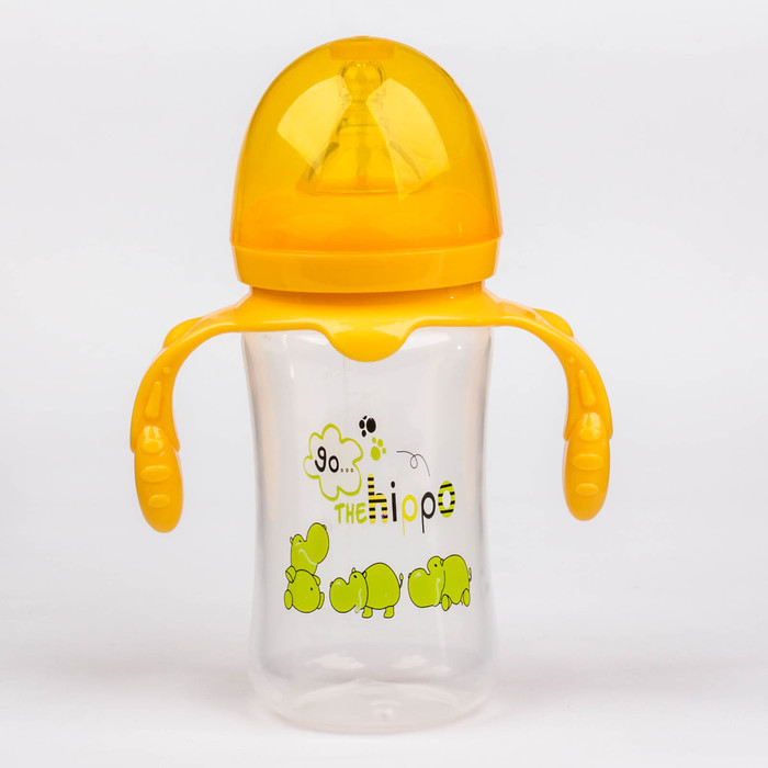 Бутылочка для кормления с ручками, 300 мл, от 0 мес.
