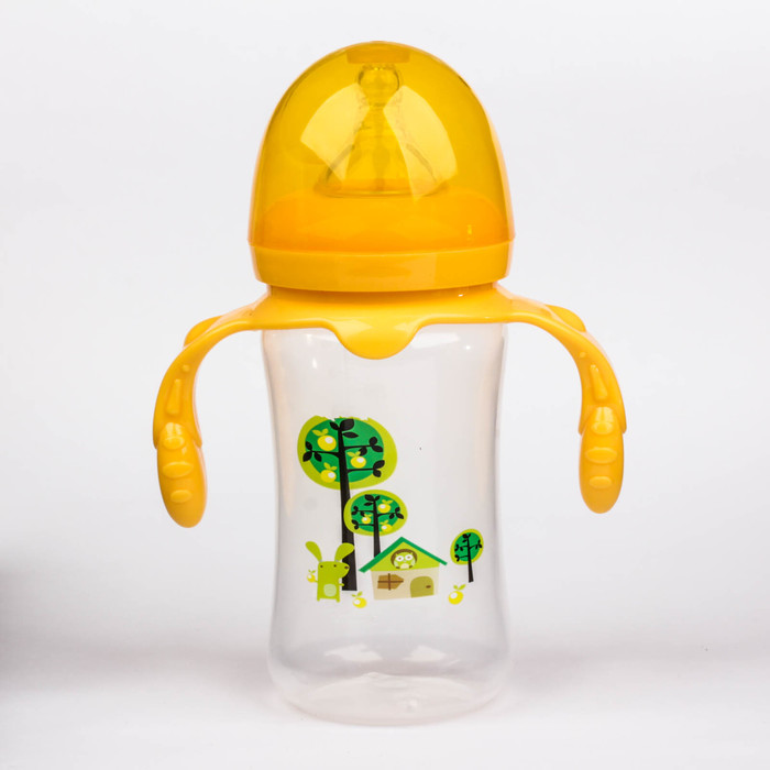 Бутылочка для кормления с ручками, 300 мл, от 0 мес.