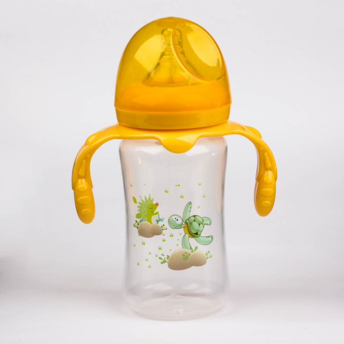 Бутылочка для кормления с ручками, 300 мл, от 0 мес.