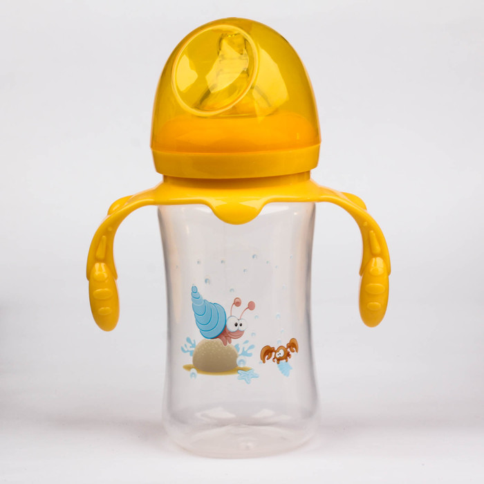 Бутылочка для кормления с ручками, 300 мл, от 0 мес.