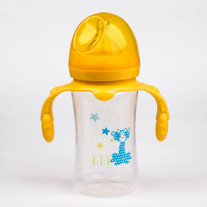 Бутылочка для кормления с ручками, 300 мл, от 0 мес.
