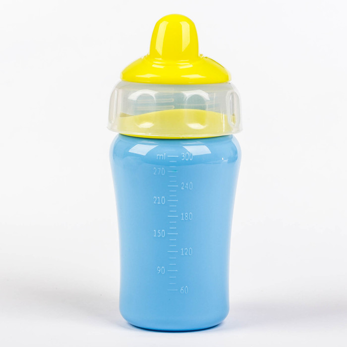 Поильник детский с мягким носиком, 270 мл, от 5 мес., цвет голубой