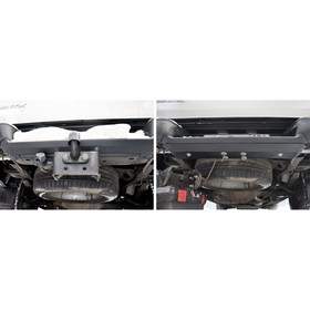 

Защита заднего бампера АвтоБРОНЯ для Volkswagen Amarok (V - 2.0D) 2010-2019, сталь 1.8 мм, с крепежом, 111.05841.1